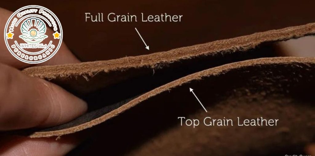 Top-grain leather