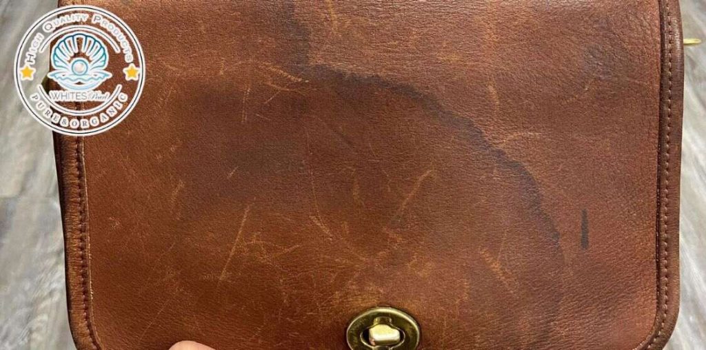 removing stain form leather purse