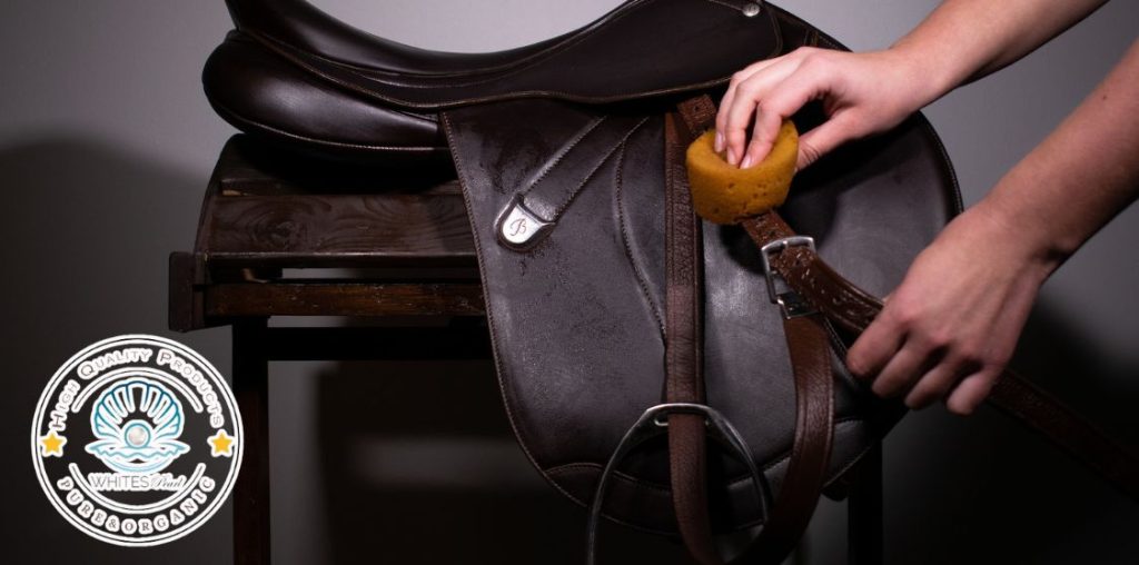 Cleaning leather saddle and horse tack