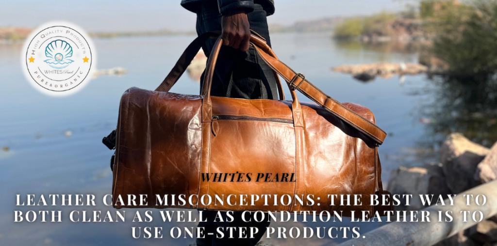 Leather care Misconceptions:  The best way to both clean as well as condition leather is to use One-step products.