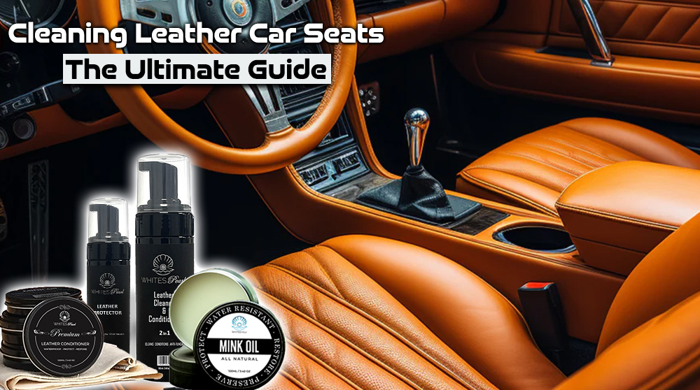 Cleaing leather car seats